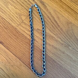 Black and Silver Chain Necklace